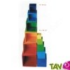 Cube empilable color� en bois
