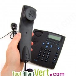 T�l�phone filaire sans rayonnements Piezo biocompatible LITEFON 1020