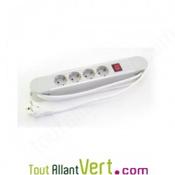Multiprise blind�e 4 prises 2.2m avec interrupteur Gigahertz Solutions