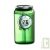 Horloge LCD � eau en forme de canette, coloris Vert