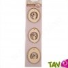 Suspension en bois pour No�l, lot de 3
