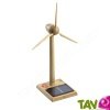 Petite �olienne solaire de bureau en bois 30cm