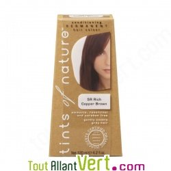 Teinture permanente coloration bio pour cheveux 5R Ch�tain Cuivr�
