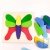 Jeu d'�veil puzzle cr�atif 4 papillons en bois multicouleurs 21x21cm