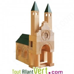 Kit de construction Cath�drale Architecte en bois FSC 87 pi�ces