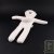 Nounours Ted en coton bio "I Like 100% organic cotton" Blanc