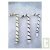 Sucre d'orge en coton, d�coration No�l lot de 3