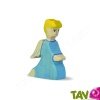 Ange bleu clair agenouill� 10.5cm