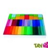 Bo�te multijeux de 58 pi�ces en bois arc-en-ciel 29 couleurs d�grad�s 24x30.5cm