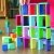 Bo�te multijeux de 58 pi�ces en bois arc-en-ciel 29 couleurs d�grad�s 24x30.5cm