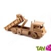 Camion benne amovible de chantier en bois naturel Equilibrist 23x8x9.5cm