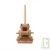 D�panneuse en bois naturel Equilibrist 17.5x8.5x9.5cm