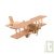 Avion biplan a�ropostale grand mod�le en bois 23.5x24x8.5cm