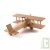 Avion biplan a�ropostale grand mod�le en bois 23.5x24x8.5cm