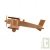 Avion biplan a�ropostale grand mod�le en bois 23.5x24x8.5cm