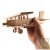 Avion biplan a�ropostale grand mod�le en bois 23.5x24x8.5cm