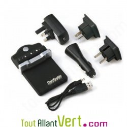 Chargeur universel CamCaddy de batterie Lithium-ion pour appareil photo num�rique, r�flexe et camescope