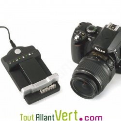 Chargeur universel CamCaddy de batterie Lithium-ion pour appareil photo num�rique, r�flexe et camescope