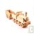 Train Locomotive + wagon, en bois naturel Equilibrist