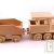 Train Locomotive + wagon, en bois naturel Equilibrist
