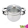 Cuiseur Riz et l�gumineuse Inox 18/10 ABE passoire int�gr�