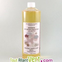 Recharge Savon liquide Bio Marius Fabre sans Parfum 1litre