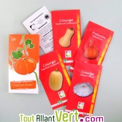 Coffret 4 sachets de graines bio + 1 sachet de graines bio utile