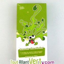 Coffret \"Raconter des salades!\" 4 + 1 sachets de graines bio de salades et fleur