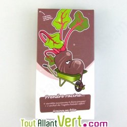 Coffret \"Prendre racine\" 4 + 1 sachets de graines bio de l�gumes anciens et fleur