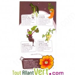Coffret \"Prendre racine\" 4 + 1 sachets de graines bio de l�gumes anciens et fleur