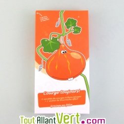 Coffret \"Courge toujours!\" 4 + 1 sachets de graines bio de courges et fleur
