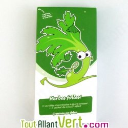 Coffret \"Herbes folles!\" 4 + 1 sachets de graines bio d\'aromates et fleur
