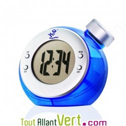Horloge LCD � eau en forme de globe