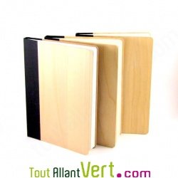 Cahier couverture bois FSC Quebook
