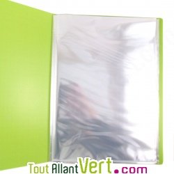 Prot�ge documents en polypro recycl�, 50 pochettes, Forever
