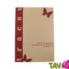 Bloc de correspondance rustique Papillon recycl� A4