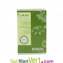 Carnet recycl� 9x14cm Petits carreaux 96p 70g Forever