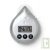 Douche minute p�dagogique Goutte d'eau grise