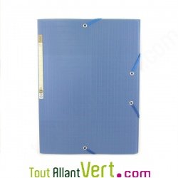 Chemise PP recycl� 3 rabats bleu, Forever
