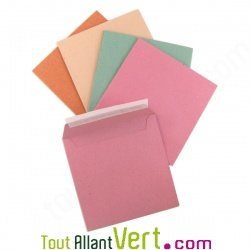 Enveloppes recycl�es 15x15 cm Kraft, lot de 50