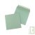 Enveloppes recycl�es 15x15 cm Kraft, vert menthe lot de 50