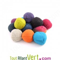 Footbag, balle en chanvre naturel, 6 cm
