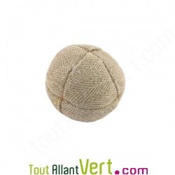 Footbag naturel, balle en chanvre naturel, 6 cm