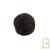 Footbag noir, balle en chanvre naturel, 6 cm