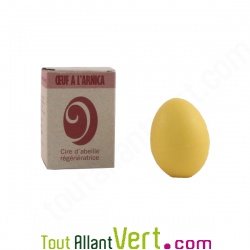 Oeuf de cire � l\'arnica, cire d\'abeille, 45g