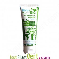 Gommage visage purifiant Aloe et Bambou, 75ml, Born to Bio