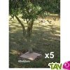 Dalles de paillage biod�gradables 42X42cm, lot 5