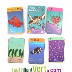 Jeu de cartes Bataille Nature dans le r�cif corallien