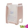 Poubelle recycl�e rose pour sac plastique