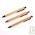 Stylo bille r�tractable en bois de h�tre, encre gel